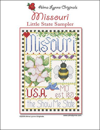 Missouri Little State Sampler Cross Stitch Pattern by Alma Lynne Originals - Premium Pattern, Cross Stitch from Alma Lynne Originals - Just $6.50! Shop now at Crossed Hearts Needlework & Design