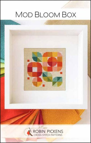 Mod Bloom Box Cross Stitch Pattern by Robin Pickens *NEW* - Premium Pattern, Cross Stitch from Robin Pickens - Just $10! Shop now at Crossed Hearts Needlework & Design