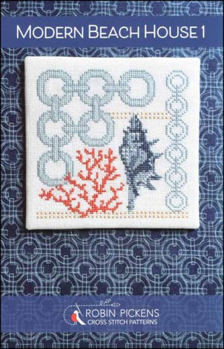 Modern Beach House 1 Cross Stitch Pattern by Robin Pickens *NEW*