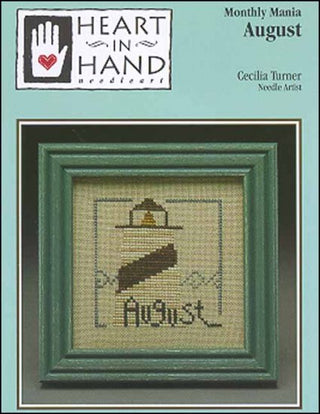 Monthly Mania: August Cross Stitch Pattern by Heart In Hand Needleart - Premium Pattern, Cross Stitch from Heart In Hand Needleart - Just $4! Shop now at Crossed Hearts Needlework & Design