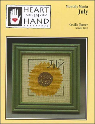 Monthly Mania: July Cross Stitch Pattern by Heart In Hand Needleart - Premium Pattern, Cross Stitch from Heart In Hand Needleart - Just $4! Shop now at Crossed Hearts Needlework & Design