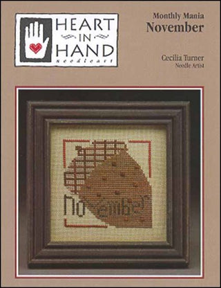 Monthly Mania: November Cross Stitch Pattern by Heart In Hand Needleart - Premium Pattern, Cross Stitch from Heart In Hand Needleart - Just $4! Shop now at Crossed Hearts Needlework & Design