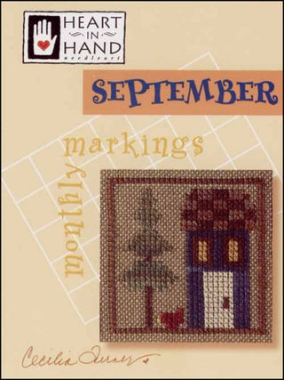 Monthly Markings: September Cross Stitch Pattern by Heart In Hand Needleart - Premium Pattern, Cross Stitch from Heart In Hand Needleart - Just $5! Shop now at Crossed Hearts Needlework & Design