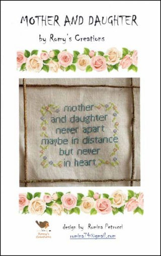 Mother and Daughter Cross Stitch Pattern by Romy's Creations *NEW* - Premium Pattern, Cross Stitch from Romy's Creations - Just $10! Shop now at Crossed Hearts Needlework & Design