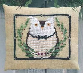 Mr. Owl's Wintergreen Gala Cross Stitch Pattern - Premium Pattern, Cross Stitch from Artful Offerings™ - Just $10! Shop now at Crossed Hearts Needlework & Design