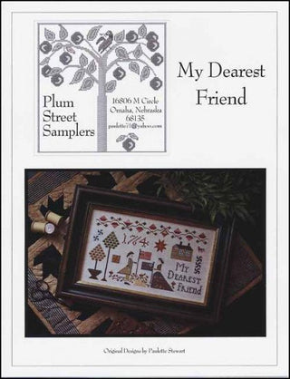 My Dearest Friend Cross Stitch Pattern by Plum Street Samplers - Premium Pattern, Cross Stitch from Plum Street Samplers - Just $10! Shop now at Crossed Hearts Needlework & Design