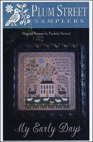 My Early Days Cross Stitch Pattern by Plum Street Samplers - Premium Pattern, Cross Stitch from Plum Street Samplers - Just $10! Shop now at Crossed Hearts Needlework & Design