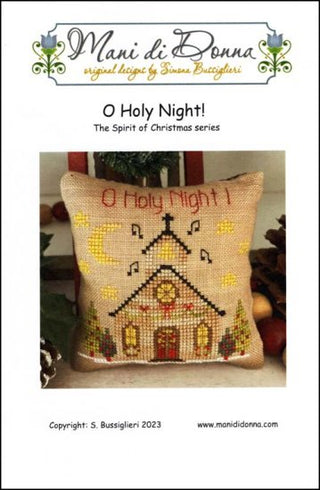 O Holy Night Cross Stitch Pattern by Mani di Donna - Premium Pattern, Cross Stitch from Mani di Donna - Just $12! Shop now at Crossed Hearts Needlework & Design