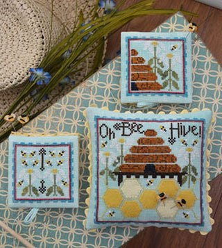 Oh Bee Hive Cross Stitch Pattern by Hands On Design - Premium Pattern, Cross Stitch from Hands On Design - Just $10! Shop now at Crossed Hearts Needlework & Design