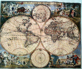 Old World Map FULL COVERAGE Cross Stitch Pattern by Heaven and Earth Designs - Premium Pattern, Cross Stitch from Heaven and Earth Designs - Just $23! Shop now at Crossed Hearts Needlework & Design