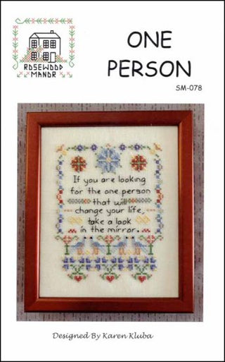 One Person Cross Stitch Pattern by Rosewood Manor *NEW* - Premium Pattern, Cross Stitch from Rosewood Manor - Just $7.50! Shop now at Crossed Hearts Needlework & Design