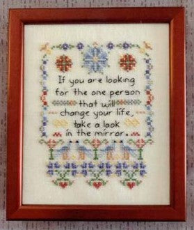 One Person Cross Stitch Pattern by Rosewood Manor *NEW* - Premium Pattern, Cross Stitch from Rosewood Manor - Just $7.50! Shop now at Crossed Hearts Needlework & Design