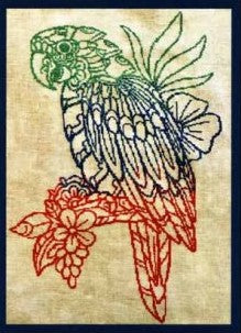 Parrot Cross Stitch Pattern by Salty Stitcher Designs - Premium Pattern, Cross Stitch from Salty Stitcher Designs - Just $16! Shop now at Crossed Hearts Needlework & Design