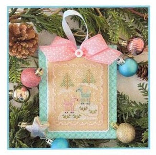 Pastel Ornament Part 11: Christmas Deer Cross Stitch Pattern by Country Cottage Needleworks *NEW* - Premium Pattern, Cross Stitch from Country Cottage Needleworks - Just $7! Shop now at Crossed Hearts Needlework & Design