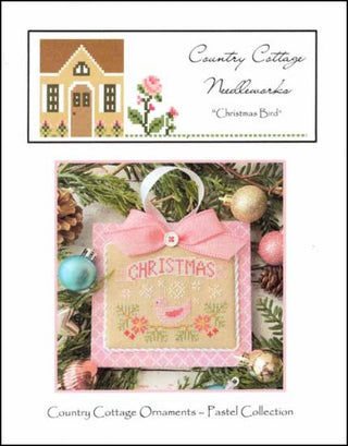 Pastel Ornament Part 5: Christmas Bird Cross Stitch Pattern by Country Cottage Needleworks - Premium Pattern, Cross Stitch from Country Cottage Needleworks - Just $7! Shop now at Crossed Hearts Needlework & Design