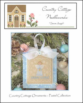 Pastel Ornament Part 6: Snow Angel Cross Stitch Pattern by Country Cottage Needleworks - Premium Pattern, Cross Stitch from Country Cottage Needleworks - Just $7! Shop now at Crossed Hearts Needlework & Design