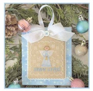 Pastel Ornament Part 6: Snow Angel Cross Stitch Pattern by Country Cottage Needleworks - Premium Pattern, Cross Stitch from Country Cottage Needleworks - Just $7! Shop now at Crossed Hearts Needlework & Design