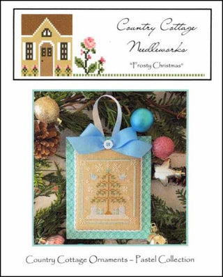 Pastel Ornament Part 8: Frosty Christmas Cross Stitch Pattern by Country Cottage Needleworks *NEW* - Premium Pattern, Cross Stitch from Country Cottage Needleworks - Just $7! Shop now at Crossed Hearts Needlework & Design