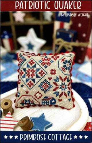 Patriotic Quaker Cross Stitch Pattern by Primrose Cottage Stitches - Premium Pattern, Cross Stitch from Primrose Cottage Stitches - Just $9! Shop now at Crossed Hearts Needlework & Design