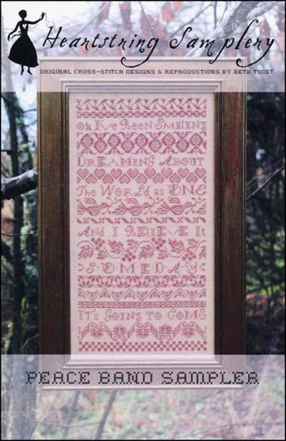 Peace Band Sampler Cross Stitch Pattern by Heartstring Samplery - Premium Pattern, Cross Stitch from Heartstring Samplery - Just $12! Shop now at Crossed Hearts Needlework & Design