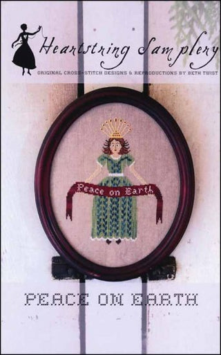 Peace On Earth Cross Stitch Pattern by Heartstring Samplery - Premium Pattern, Cross Stitch from Heartstring Samplery - Just $12! Shop now at Crossed Hearts Needlework & Design