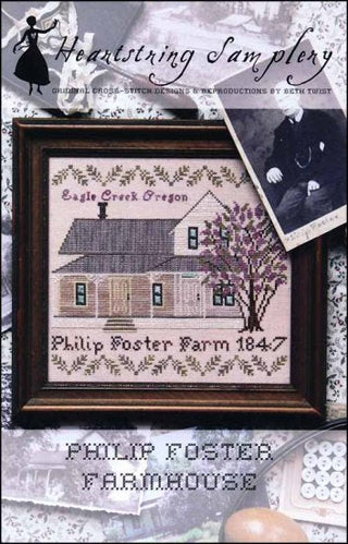 Philip Foster Farmhouse Cross Stitch Pattern by Heartstring Samplery - Premium Pattern, Cross Stitch from Heartstring Samplery - Just $10! Shop now at Crossed Hearts Needlework & Design