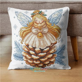 Pine Cone Angel Cross Stitch Pattern by Les Petites Croix de Lucie *NEW* - Premium Pattern, Cross Stitch from Les Petites Croix de Lucie - Just $17.60! Shop now at Crossed Hearts Needlework & Design