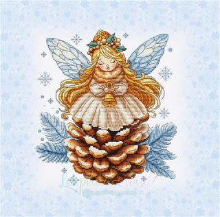 Pine Cone Angel Cross Stitch Pattern by Les Petites Croix de Lucie *NEW* - Premium Pattern, Cross Stitch from Les Petites Croix de Lucie - Just $17.60! Shop now at Crossed Hearts Needlework & Design