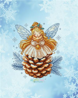 Pine Cone Angel Cross Stitch Pattern by Les Petites Croix de Lucie *NEW* - Premium Pattern, Cross Stitch from Les Petites Croix de Lucie - Just $17.60! Shop now at Crossed Hearts Needlework & Design