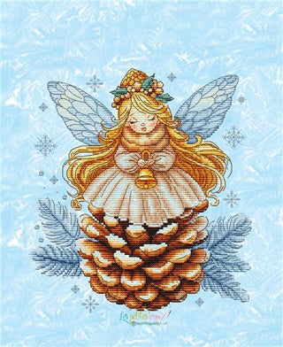 Pine Cone Angel Cross Stitch Pattern by Les Petites Croix de Lucie *NEW* - Premium Pattern, Cross Stitch from Les Petites Croix de Lucie - Just $17.60! Shop now at Crossed Hearts Needlework & Design