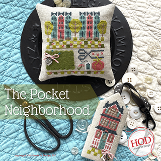 The Pocket Neighborhood Cross Stitch Pattern by Hands On Design - Premium Pattern, Cross Stitch from Hands On Design - Just $10! Shop now at Crossed Hearts Needlework & Design