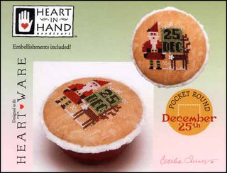 Pocket Round December 25th Cross Stitch Pattern by Heart In Hand Needleart - Premium Pattern, Cross Stitch from Heart In Hand Needleart - Just $7! Shop now at Crossed Hearts Needlework & Design