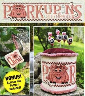 Polly Pork-u-pin Cushion Cross Stitch Pattern by Silver Creek Samplers *NEW* - Premium Pattern, Cross Stitch from Silver Creek Samplers - Just $15! Shop now at Crossed Hearts Needlework & Design