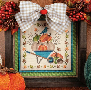 Pumpkin Pals Cross Stitch Pattern by It's Sew Emma *NEW* - Premium Pattern, Cross Stitch from It's Sew Emma - Just $11! Shop now at Crossed Hearts Needlework & Design