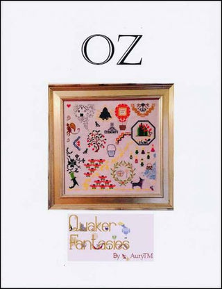 Oz: Quaker Fantasies Cross Stitch Pattern by AuryTM - Premium Pattern, Cross Stitch from AuryTM - Just $20! Shop now at Crossed Hearts Needlework & Design