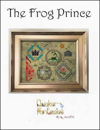 The Frog Prince: Quaker Fantasies Cross Stitch Pattern by AuryTM - Premium Pattern, Cross Stitch from AuryTM - Just $20! Shop now at Crossed Hearts Needlework & Design