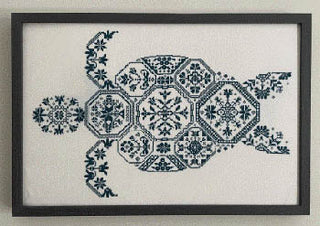 Quaker Turtle Cross Stitch Pattern by AuryTM - Premium Pattern, Cross Stitch from AuryTM - Just $20! Shop now at Crossed Hearts Needlework & Design