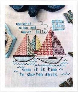 Quaker Sailboats Cross Stitch Pattern by Salty Stitcher Designs - Premium Pattern, Cross Stitch from Salty Stitcher Designs - Just $16! Shop now at Crossed Hearts Needlework & Design