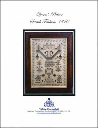 Queen's Palace Cross Stitch Pattern by Victorian Rose Needlearts - Premium Pattern, Cross Stitch from Victorian Rose Needlearts - Just $24! Shop now at Crossed Hearts Needlework & Design