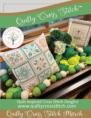 Quilty Cross Stitch™ March Cross Stitch Pattern by Anabella's - Premium Pattern, Cross Stitch from Anabella's - Just $11! Shop now at Crossed Hearts Needlework & Design