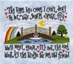 Rainbow Crossing Cross Stitch Pattern by Silver Creek Samplers - Premium Pattern, Cross Stitch from Silver Creek Samplers - Just $13! Shop now at Crossed Hearts Needlework & Design