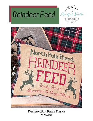 Reindeer Feed Cross Stitch Pattern by Mindful Needle *NEW* - Premium Pattern, Cross Stitch from Mindful Needle - Just $12! Shop now at Crossed Hearts Needlework & Design