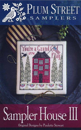 Sampler House 3 Cross Stitch Pattern by Plum Street Samplers - Premium Pattern, Cross Stitch from Plum Street Samplers - Just $12! Shop now at Crossed Hearts Needlework & Design