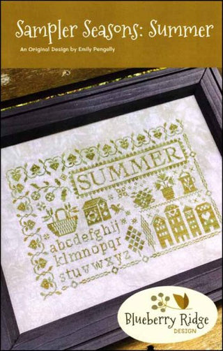 Sampler Seasons Summer Cross Stitch Pattern by Blueberry Ridge Design *NEW* - Premium Pattern, Cross Stitch from Mani di Donna - Just $12! Shop now at Crossed Hearts Needlework & Design