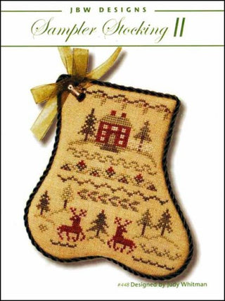 Sampler Stocking 2 Cross Stitch Pattern by JBW Designs *NEW* - Premium Pattern, Cross Stitch from JBW Designs - Just $12! Shop now at Crossed Hearts Needlework & Design