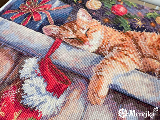 Santa's Helper Needlecraft Kit by Merejka *NEW* - Premium Needlecraft Kit from Merejka - Just $95! Shop now at Crossed Hearts Needlework & Design