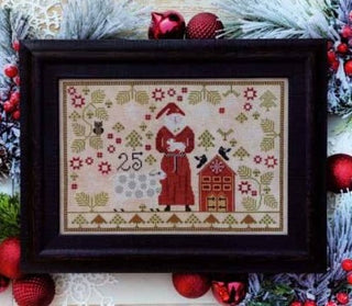 Santa and the Wool Makers Cross Stitch Pattern by Hello From Liz Mathews *NEW* - Premium Pattern, Cross Stitch from Hello From Liz Mathews - Just $12! Shop now at Crossed Hearts Needlework & Design