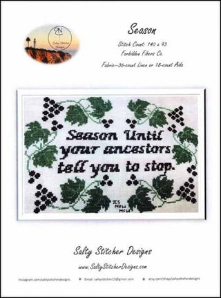 Season Cross Stitch Pattern by Salty Stitcher Designs - Premium Pattern, Cross Stitch from Salty Stitcher Designs - Just $12! Shop now at Crossed Hearts Needlework & Design