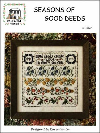 Seasons of Good Deeds Cross Stitch Pattern by Rosewood Manor *NEW* - Premium Pattern, Cross Stitch from Rosewood Manor - Just $9! Shop now at Crossed Hearts Needlework & Design