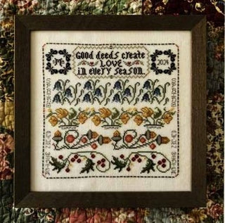 Seasons of Good Deeds Cross Stitch Pattern by Rosewood Manor *NEW* - Premium Pattern, Cross Stitch from Rosewood Manor - Just $9! Shop now at Crossed Hearts Needlework & Design